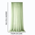 thumbnail image 3 of Leodye 1PCS Lightweight Sheer Mesh Curtain Panel Sun Shade Light Filtering Drape for Patio, Porch and Indoor Window Privacy Protection and Home Decoration -118×29.5×0.39in, 3 of 7
