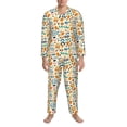 thumbnail image 3 of Fotbe Peanuts 8 Pijama de Hombre con Estampado de Manga Larga, Conjunto de 2 Piezas, Ropa de Dormir Suave y Cómoda con Bolsillos-X-Large, 3 of 7