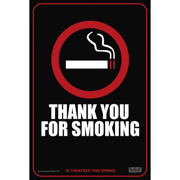Thank You For Smoking Movie Poster 11inx17in Mini Poster in Mail/storage/gift tube 11x17 poster