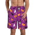 thumbnail image 2 of Uemuo Halloween2 Pattern Men's Swim Trunks Hawaiian Beach Bathing Suit Swimsuits Beach Quick-Dry Shorts with Pockets-3X-Large, 2 of 9