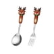 thumbnail image 2 of Juego de Cuchara y Tenedor de Postre Navideño | Vajilla de Acero Inoxidable con Un Adorable Mango de Papá Noel y Muñeco de Árbol | Caja de Regalo Festiva | Cubiertos Navideños Duraderos para Fiestas, 2 of 6