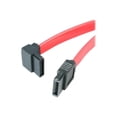 thumbnail image 1 of StarTech.com SATA to Left Angle SATA Serial ATA Cable - SATA cable - Serial ATA 150/300/600 - SATA (R) to SATA (R) - 1 ft - left-angled connector - red - SATA12LA1 - SATA cable - Serial ATA 150/300/600 - SATA (R) to SATA (R) - 1 ft - left-angled connector - red - for P/N: CFAST2SAT25, USB2SATAIDE, USB3SSATAIDE, 1 of 12