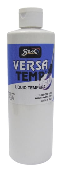 Sax Versatemp Heavy Bodied Tempera Paint, White, 1 Gallon - Washable, Non-Toxic, Great For Crafts & Classrooms