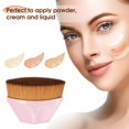 thumbnail image 4 of Foundation Makeup Brush, High Density Hexagon Flat Top Kabuki Face Blush Foundation Brush Multifunctional for BB, Powder, Blending Liquid or Cream Cosmetics with Bonus with Protective Case (Pink), 4 of 6