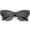 Shiny Black / Lavender, variant on sunglassLA Unisex Womens High Fashion Chunky Frame Oversize Bold Cat Eye Sunglasses (Grey Marble / Lavender) - 57mm