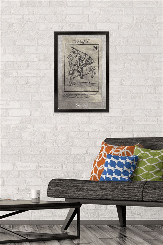 Netflix The Witcher Season 2 - Wanted War Criminal Wall Poster, 14.725" x 22.375", Framed