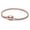 Gold, variant on Jewelry Moments Heart Closure Snake Chain Charm Bracelet for Women - Sterling Silver - 7.9â€