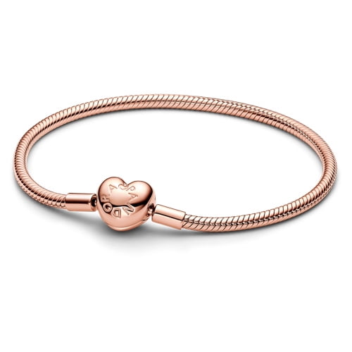 Pandora Moments Heart Clasp Snake Chain Bracelet