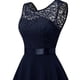 thumbnail image 5 of VISgogo Mujer Verano A-line Vestidos Color Sólido Recorte Cuello Redondo Túnica Cintura Sin Mangas Vestido VISgogo moda, 5 of 9