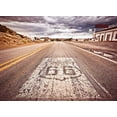 thumbnail image 2 of ABPHOTO Polyester 7x5ft Route 66 Backdrop American West Cowboy Backdrops Rustic Highway White Cloud Nature Landscape Photography Background for Kids Baby Outdoor Picnic Hiking Photo Studio Props, 2 of 3
