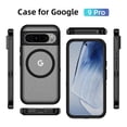 thumbnail image 6 of ELEHOLD Full Body Clear Case for Google Pixel 9/9pro, Dual Layer Military-Grade Magnetic Phone Case,D, 6 of 8
