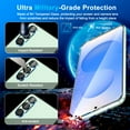 thumbnail image 2 of 2 Pack Glass Screen Protector for Samsung Galaxy S25 Plus [6.7 inch] + 2 Pack Camera Lens Protector, 9H Tempered Glass, Fingerprint Unlock, HD Clear Case Friendly Anti-Scratch, 2 of 6