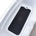 thumbnail image 6 of Semfri Bath Tub Shower Mat 40 x 16 inch Non Slip PVC Bath Tub Mats Shower Mats Extra Large Black Bathroom Mats  with Drain Holes and Suction Cups Black, 6 of 8