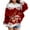 Red, variant on oqasdz Christmas Kids Sweatshirt Plus Size Cartoon Deer Prints Hooded Long Sleeved Snug Pullover Top for Boys and Girls Casual Relaxed Fit Daily Wear