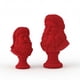 thumbnail image 3 of Seyotauo Santa Bust Christmas Tabletop Decoration, Red Santa Claus Head Statue Resin Figurine Christmas Home Decor Ornament for Tabletop Bookshelf Bedroom Office, 3 of 9