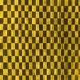 thumbnail image 1 of Ahgly Company Machine Washable Indoor Square Checkered Yellow Modern Area Rugs, 7' Square, 1 of 4