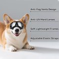 thumbnail image 4 of Gafas para Perro NAMSAN Raza Pequeña Hocico Ancho Lentes Plateadas Anti-UV, 4 of 7