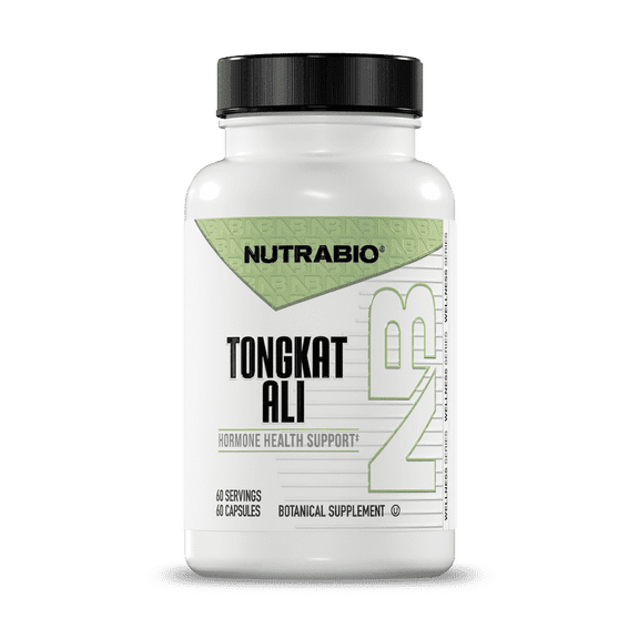 NutraBio Tongkat Ali LJ 100 - Natural Support for Muscle Mass, Strength, Performance - 200mg per Capsule, 60 Servings
