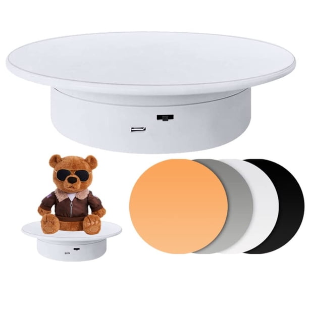 Soporte de Exhibición Giratorio Motorizado Tocadiscos Eléctrico de 360 grados con Control Remoto Exhibición de Productos de Fotografía para Pastel de Joyería ANGGREK Otros