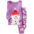 thumbnail image 1 of Pijamas de Papá Noel para niños y niñas, ropa de dormir de manga larga y pantalones de algodón, de 2 a 7 años, 1 of 4