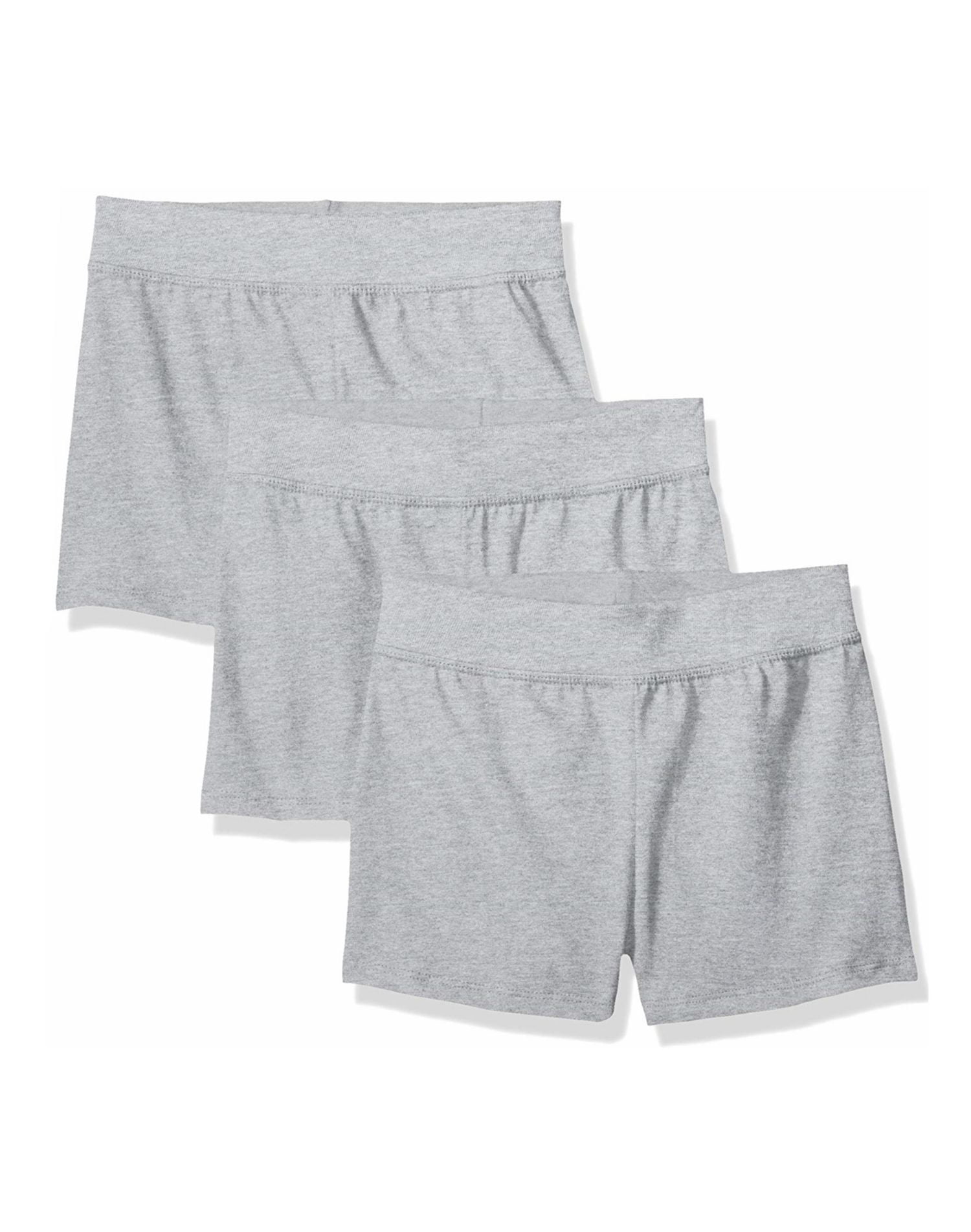 Hanes Girls Jersey Short 3-Pack, XL, Light Steel