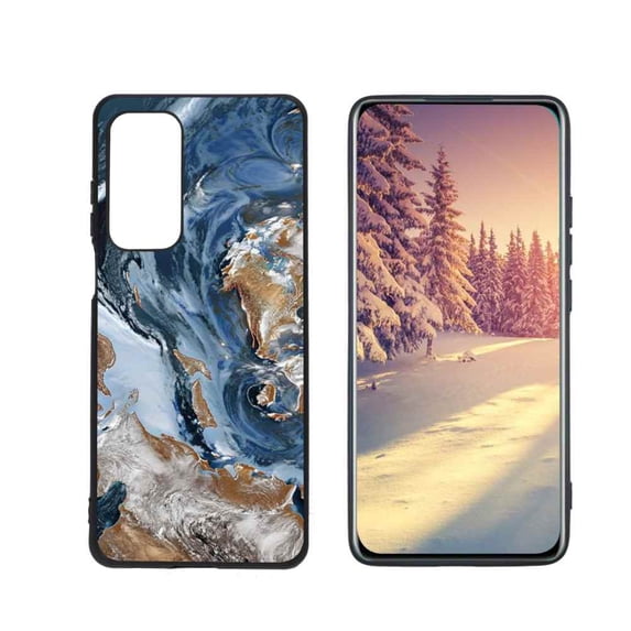 Blue-marble-7 Phone Case, Degined for Motorola MOTO Edge 2021 Case Men Women, Flexible Silicone Shockproof Case for Motorola MOTO Edge 2021