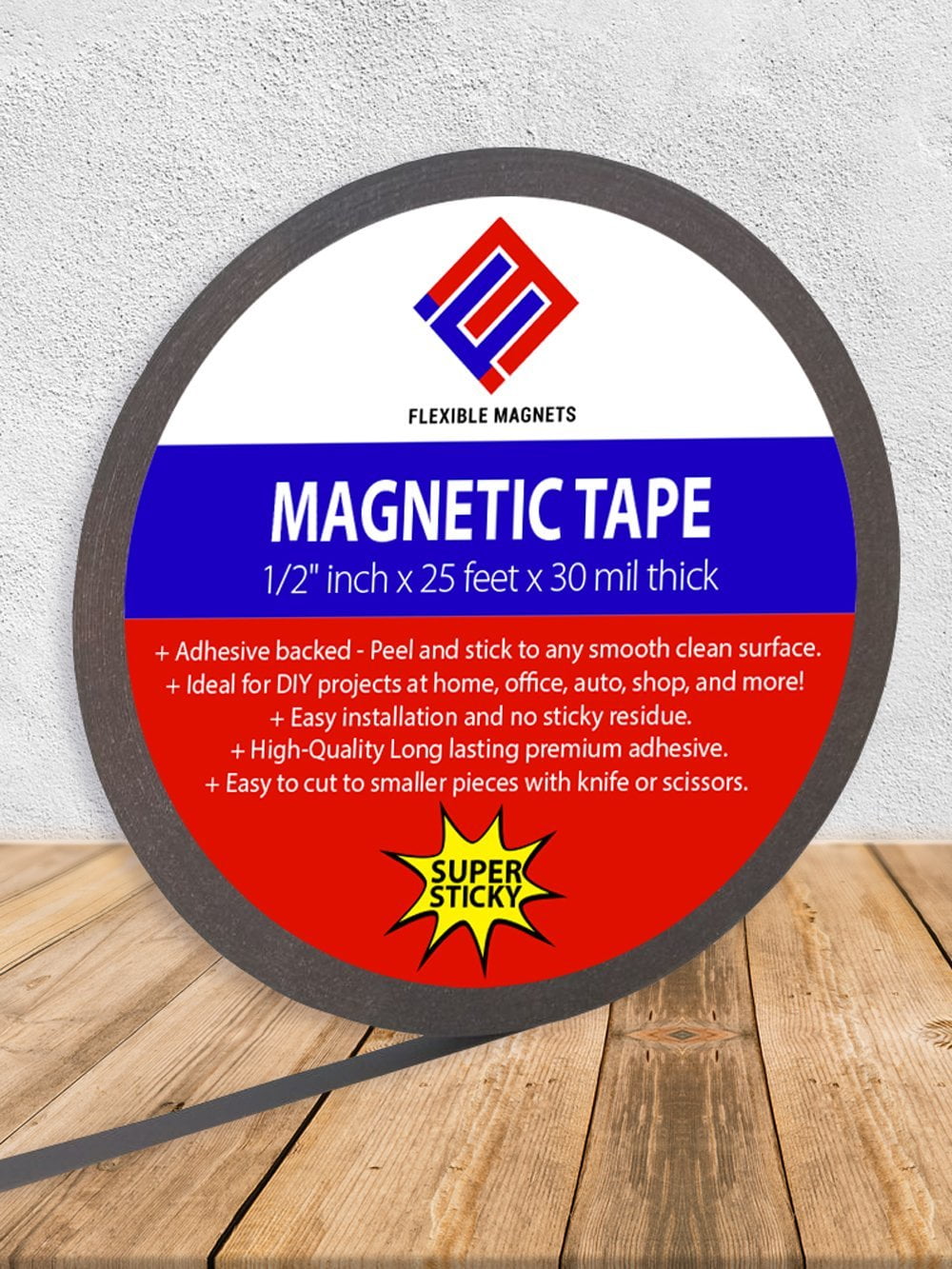 Flexible Tape Roll with Adhesive Backing Extremely Strong