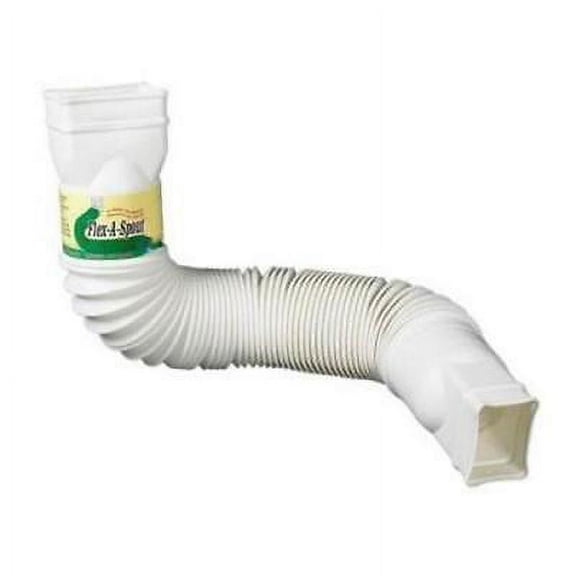 Amerimax White Flex - A - Spout Downspout