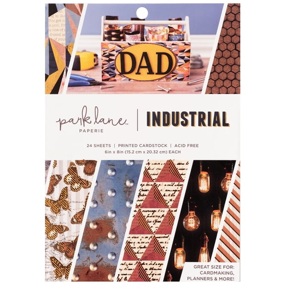 American Crafts Paper Pad 6"X8"-Industrial