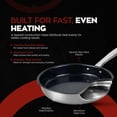 thumbnail image 5 of Alva Maestro Nonstick Stainless Steel Frying Pan 9.5" - Easy to Clean, Oven Safe and Made without Harmful Chemicals - Induction and All Stovetop Compatible with Even Heat Distribution, 5 of 9