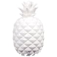 thumbnail image 2 of Urban trends collection: ceramic pineapple décor figurine, gloss finish, white, 2 of 2