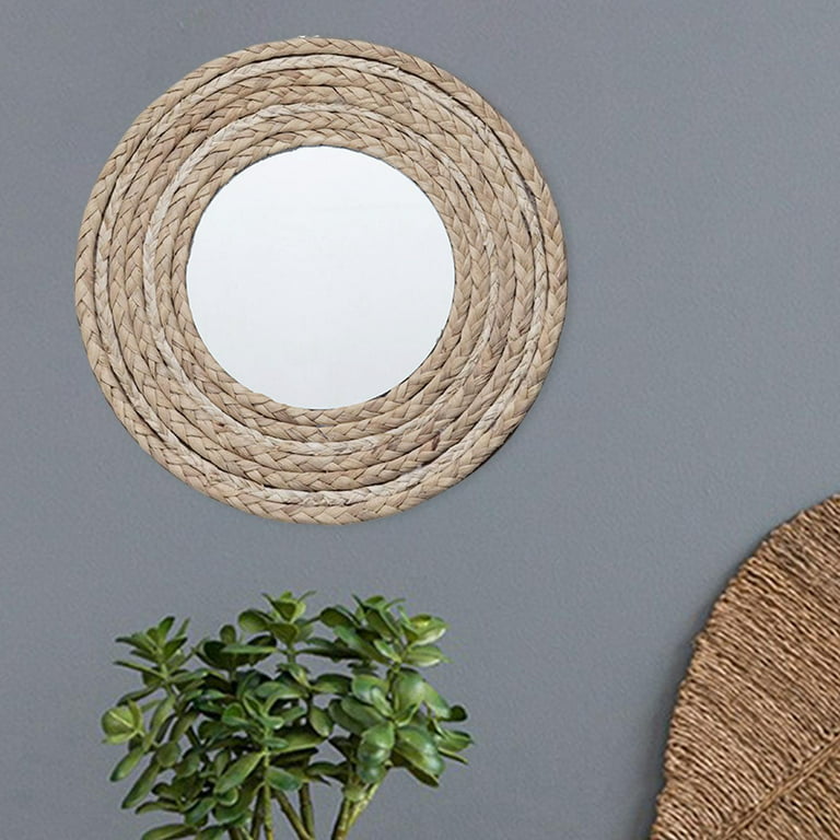 Circle Mirror Handmade Leaded Wall Mirror Round Mirror Oval Ombre Small 