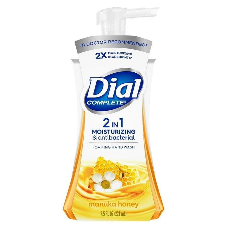 Dial 017000320656 7.5 fl oz Complete 2 in 1 Foaming Hand Wash Honey Pearl Scents Pack of 4