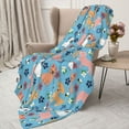 thumbnail image 3 of Sikiie Cute Dog Cozy Flannel Fleece Throw Blanket: Lightweight & Thick for All Seasons - Perfect for Women, Men, & Kids"80"x60", 3 of 6