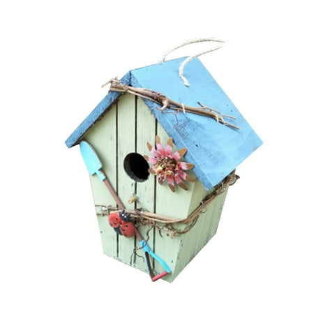 

Veki House Style Crafts Pendant Outdoor Chalet Decoration Wooden Bird Bird Home Decor Wreath Garland Light Replacement Bulbs