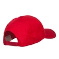thumbnail image 4 of Horse Emblem Embroidered Low Profile Cap - Red OSFM, 4 of 5