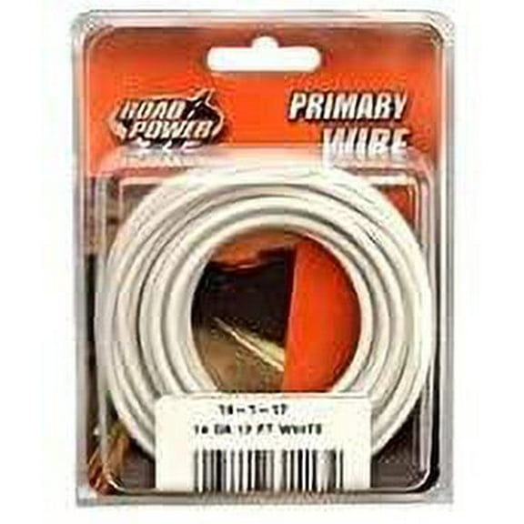 Coleman Cable 17 ft. 14 Ga. Primary Wire White