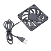 COOLHOOD Quiet 80mm USB 5V Cooling Fan For Printers PC CPU Computer Case Hydraulic Bearing Low Noise High Airflows