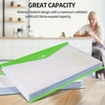 thumbnail image 5 of Fmxomd 6 Pack File Folders, 11 Ring Binder Folders with Pockets, Plastic Envelopes, Clear Folder for Documents with Label, 3 Ring Binder Pocket Organizer Letter Size A4 Size, 5 of 9