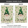 thumbnail image 4 of St. Patrick's Day Garden Flag Linen Outdoor Flag Gnome Green Shamrock Spring Clover Yard Flags Double Sided House Flag for Home,indoor ,12.5''×18''in., 4 of 4