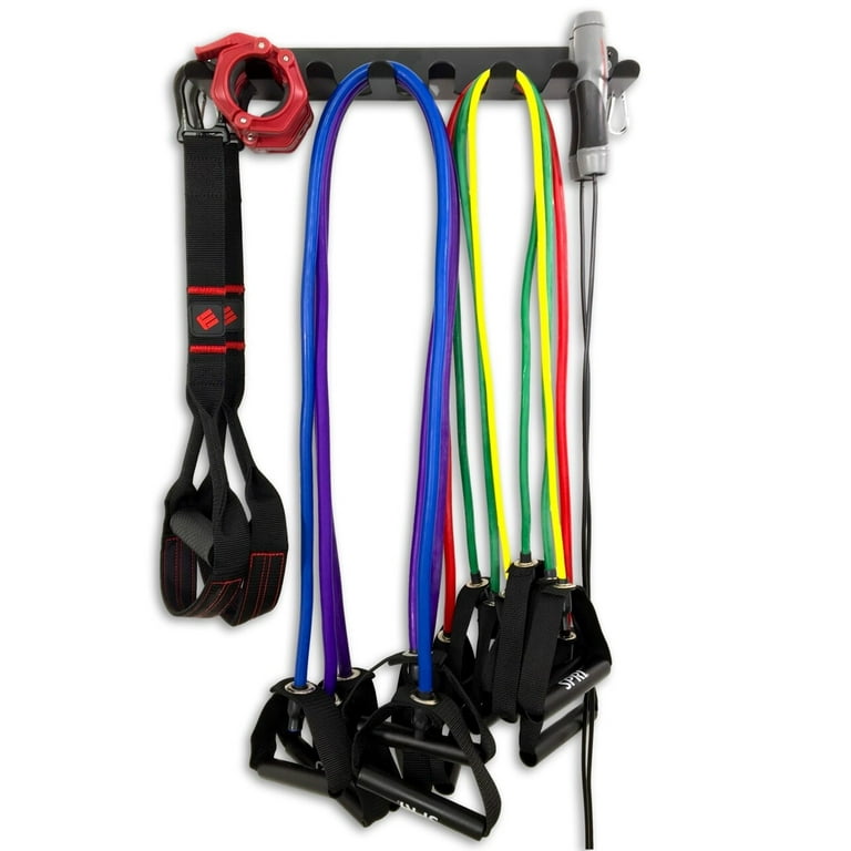 Multi-Functional Gym Equipment Resistance Bands Storage Rack Multi Handle  Storage Holder Space Saving Accessories For Home Gym