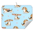 thumbnail image 3 of Heart King Charles Dog Pattern Drying Dish Mat Quick Drying Absorbent Soft Durable for Kitchen 16" x 18", 3 of 10
