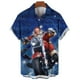 thumbnail image 2 of Camisa informal de Papá Noel para hombre, ropa de manga corta a la moda para fiesta hawaiana, ropa de playa estilo callejero de verano, 2024, 2 of 4