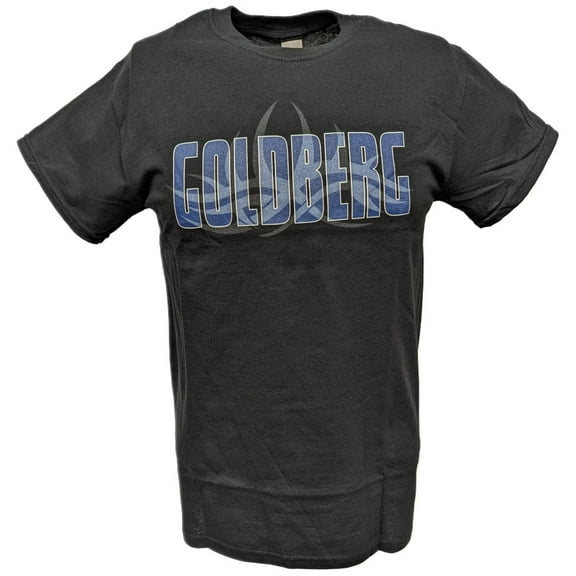 Bill Goldberg Blue Logo Men's Black T-shirt WCW