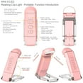 thumbnail image 5 of Qocolhg Book Reading Light,Silent Touch Book Lamp for Reading in Bed,Rechargeable Clip on Booklight with 3 Colors & 9 LEDs Precise Dimming for Eye Caring Night Reading,Book Lovers,Kids,Pink, 5 of 6