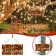 thumbnail image 1 of Letreros navideños de madera para colgar en puertas, con luz, para interiores y exteriores, 1 of 6