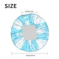 thumbnail image 6 of YFYANG Women's Double Waterproof Shower Cap, Blue Diamond Geometric Graffiti Reusable Hair Cap for All Hair Styles and Head Sizes, 6 of 9