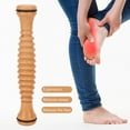 Point Roller Base Wooden Foot Roller Massager Plantar Fasciitis Relief Wood Cellulite ...