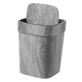 thumbnail image 3 of Contenedor de basura, anillos de presión rústicos portátiles, papelera de reciclaje, papelera para baño, sala de estar, cerca de escritorio, cocina L con tapa, 3 of 8
