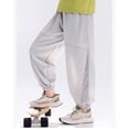thumbnail image 4 of SJLDQY Boys Summer Pants Lightweight Breathable Straight leg Baggy Pants Solid Color Casual Trousers for Boys, 4 of 4